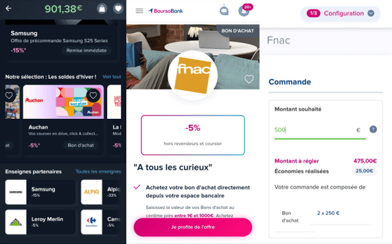 Exemple d'offre de cashback The Corner pour Fnac